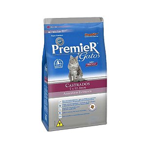 Ração Premier Ambientes Internos Gatos Castrados 7 a 12 anos Frango 7,5 kg
