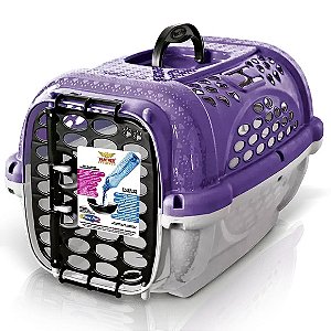 Caixa De Transporte Cães Panther Roxo N. 01