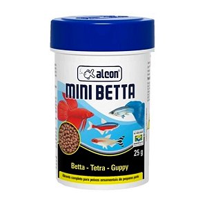 Ração Alcon Mini Betta Peixes Ornamentais Pequeno Porte 25 G