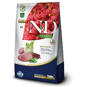 Ração N&D Quinoa Gatos Adultos Digestion Cordeiro 1,5kg
