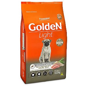Ração Golden Fórmula Light Cães Adultos Porte Pequeno Frango e Arroz 10,1 kg