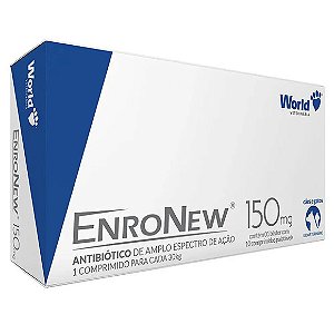 Antimicrobiano World Enronew Cães E Gatos 150 Mg Único