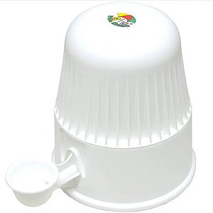 Bebedouro Vida Mansa Branco Polipropileno Cães Gatos 2 L
