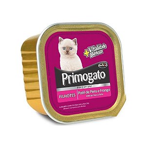 Ração Úmida Primogato Filhotes Peru e Frango Hercosul 150 G