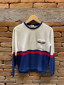 MOLETOM GUCCI STRIPE POCKET