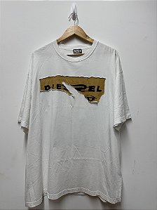 CAMISETA DIESEL WASH POFF BRANCA