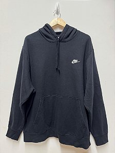 MOLETOM NIKE CLUB PRETO
