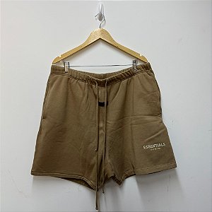 BERMUDA MOLETOM FEAR OF GOD ESSENTIALS DESERT TAUPE