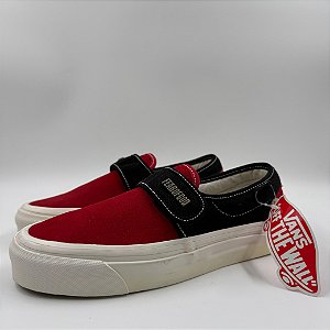 FEAR OF GOD X VANS SLIP-ON 47 V DX RED BLACK
