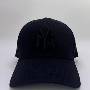 BONÉ NEW YORK YANKEES ABA CURVA SNAPBACK NEW ERA PRETO