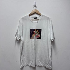 CAMISETA DIESEL HAND PRINT LOGO