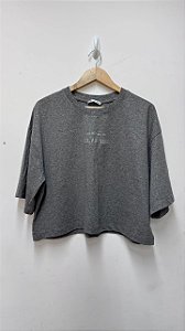 CROPPED ZARA GLITTER GREY