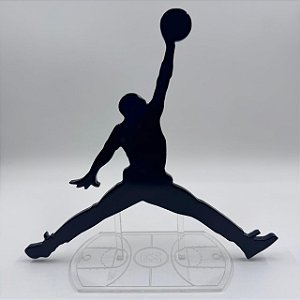 PLACA AIR JORDAN MDF C/BASE PRETA