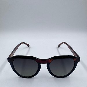 ÓCULOS DE SOL EVOKE EVK 45 BLACK SHINE TURTLE GRAY GRADIENT