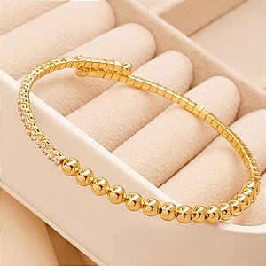 BRACELETE ESFERAS C ZIRCONIAS CRAVEJ