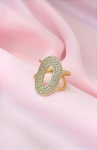 ANEL OVAL LUXO CRAV ZIRC