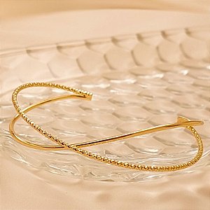 BRACELETE 2 FAIXAS 1 TEZTURIZADA