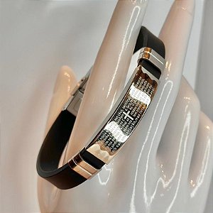 BRACELETE EMBORRACHADO ORAÇÃO PAI NOSSO