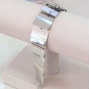 BRACELETE MALHA CHAPAS QUADRADAS