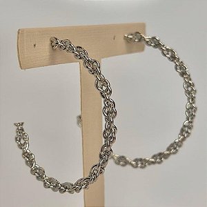 BRINCO ARGOLA  CORRENTE TORCIDA FIXO