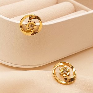 BRINCO FLOR CRAVEJADA COM ARCO
