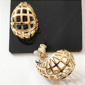 Brinco - BRINCOS GOTA MAXIMALISTA TELADA PING COM TARRACHA ESPECIAL18K