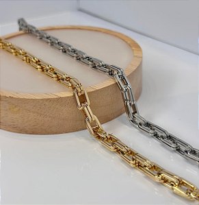 PULSEIRA BRACELETE ELO CARTIER DUPLO