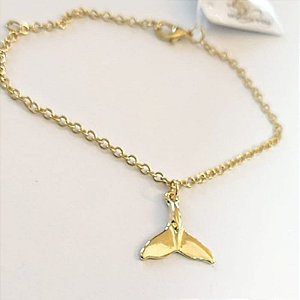 PULSEIRA CADEADO COM BERLOQUE RABO DE PEIXE 21CM 1