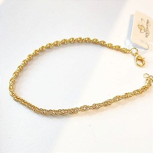 PULSEIRA MASCULINA/FEMININA 21CM PESO 3,3GR  18K