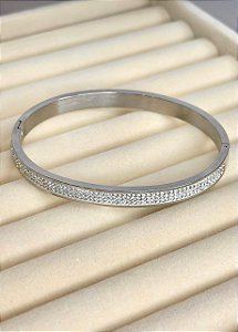 BRACELETE C/FAIXA CRISTAIS