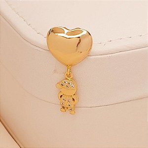 Conjunto - CONJ 2PÇ GARG GROUMET + PING CORAÇÃO FILHO COM MENINO CRAVEJ ZIRC