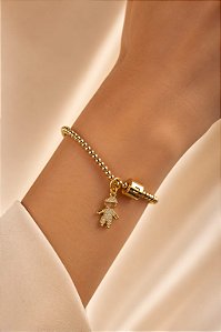 PULSEIRA BERLOQ. CORDÃO PERUANO COM BERLOQUE MENIN