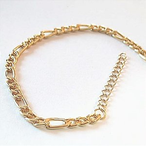 PULSEIRA ELO 3X1 20CM + 5 EXTENSOR FECHO LAGOSTA