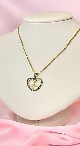 Conjunto - CONJ 2 PÇ GARG VENEZ + PING CORAÇÃO C/PING ESPTO SANTO E BORDES CRAV