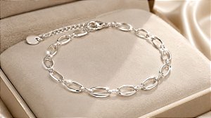 PULSEIRA ELO FOLHA 18 + 5CM EXTENSOR