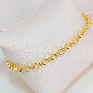 PULS CORDÃO ELO PORTUGUÊS 45CM FECHO BÓIA 18K