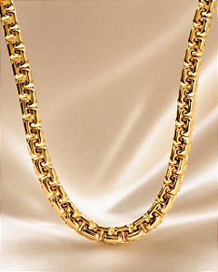 COLAR LUXO ELO TIJOLINHO 45CM SEM PING 8,9GR