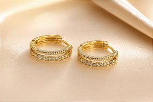 ARGOLA CLIC M MEIO VAZ C FILET ZIRC E FILET EM VOL