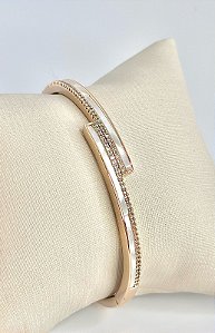 BRACELETE ARO CRAVEJ ZIRC E PEROL