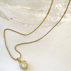 Conjunto - CONJ 2PÇ GARG VENEZ + PING CORAÇAO CRAV ZIRC