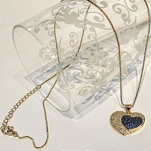 Conjunto - CONJ 2PÇ CORDÃO + PING CORAÇÃO CRAV ZIRC 2 CORES