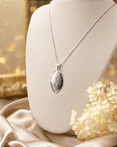 Conjunto - CONJ 2PÇ GARG VENEZ PINGENTE FOLHA TEXTURA