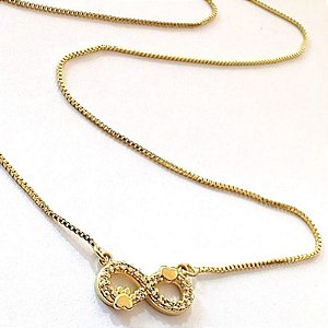 GARGANTILHA VENEZIANA 45CM COM PING FIXO INFINITO