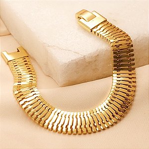 PULS BRACELETE ELOS ESCAMAS 16CM FECHO GAVETA