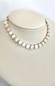 CHOKER GARG REGUL  PEDRAS QUADR OLHO GATO