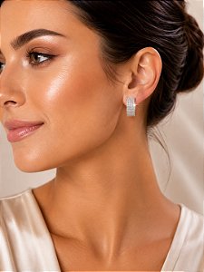 MEIA ARGOLA 5 LINHAS CRAVEJADAS