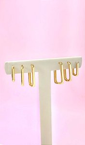 TRIO ARGOLA MENOR CLICKER RETANG LISO