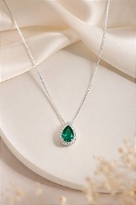 CONJ 02 PÇ GARG VENEZ C PING GOTA VERDE CRAV ZIRC