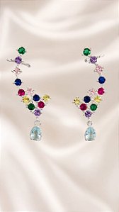 BRINCO ESTILO EAR CUFF TOTALMENTE CRAVEJADO ZIRC C