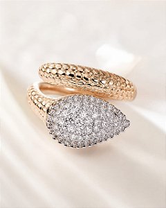 ANEL LUXO LARGO ESTILO GOTA CRAVEJADO C REGULAGEM